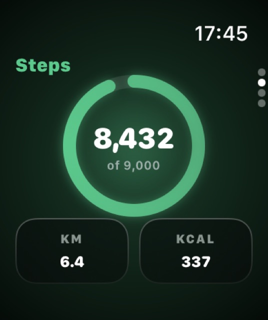 Weighly Apple Watch screenshot: Steps